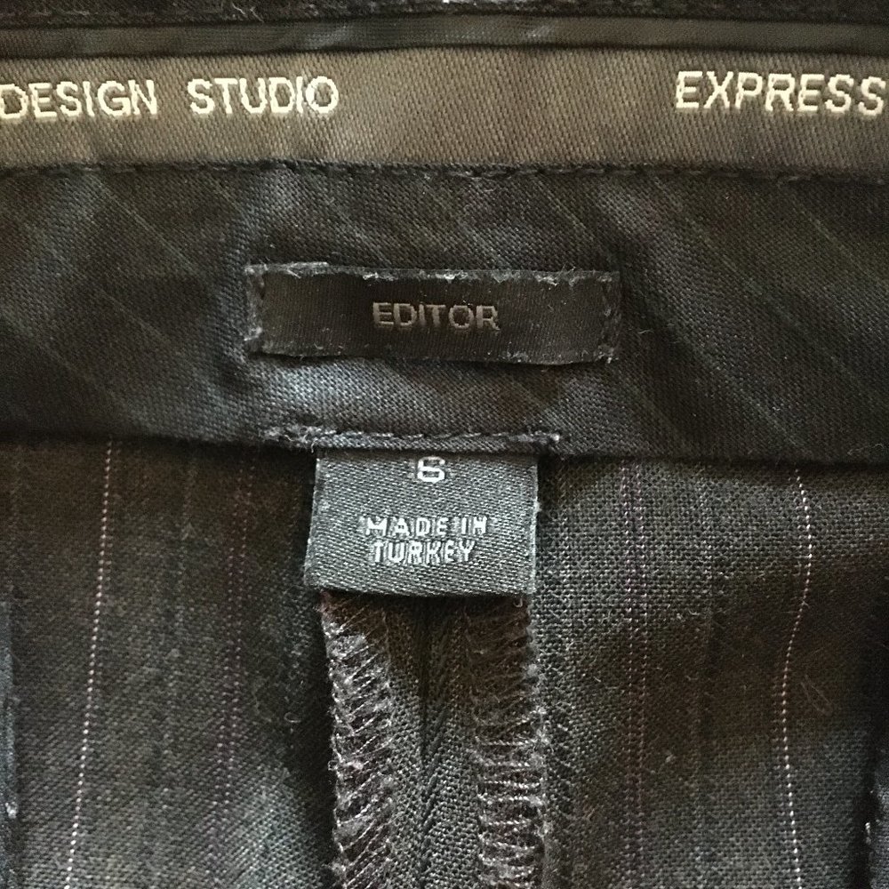 Pinstripe EXPRESS Editor Pants - Picture 5 of 6